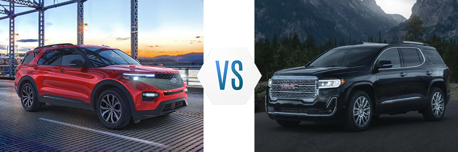 2020 Ford Explorer vs GMC Acadia