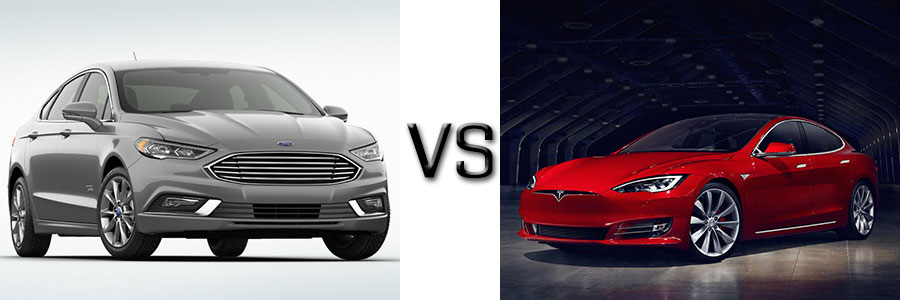 2017 Ford Fusion Energi vs Tesla Model S