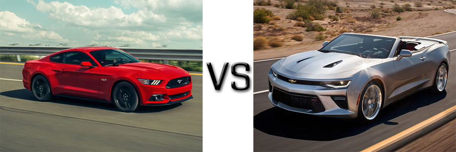 2016 Mustang vs Chevrolet Camaro