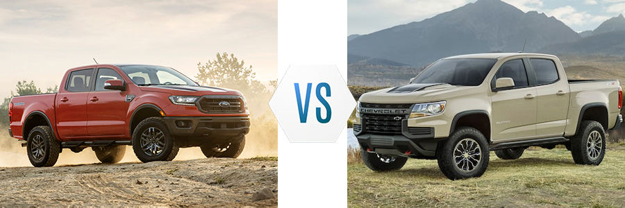 2021 Ford Ranger vs Chevrolet Colorado