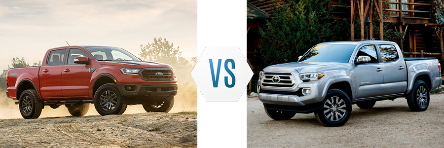 2021 Ford Ranger vs Toyota Tacoma