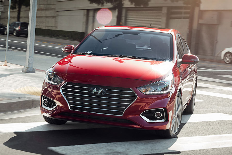 2019 Hyundai Accent on the Road