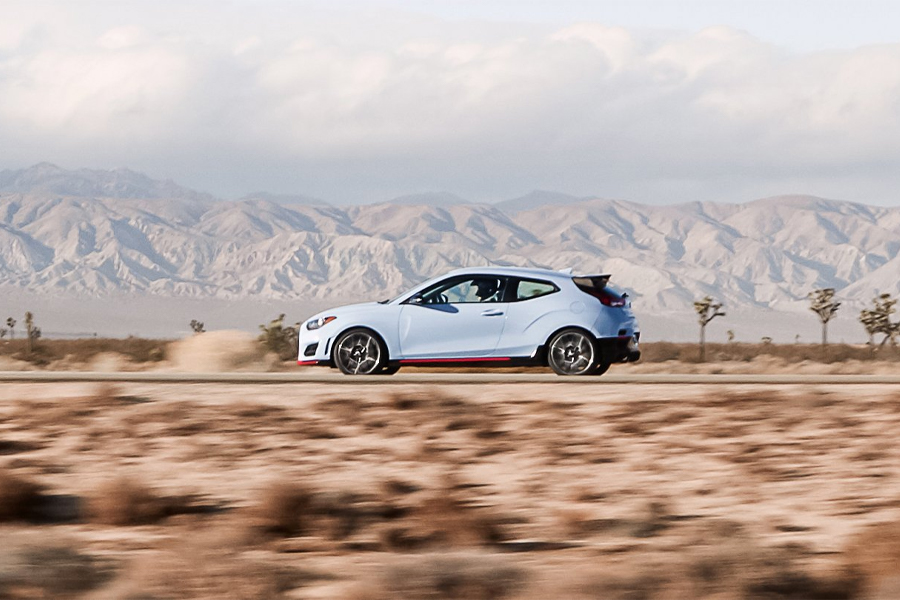 2021 Hyundai Veloster N on the Road