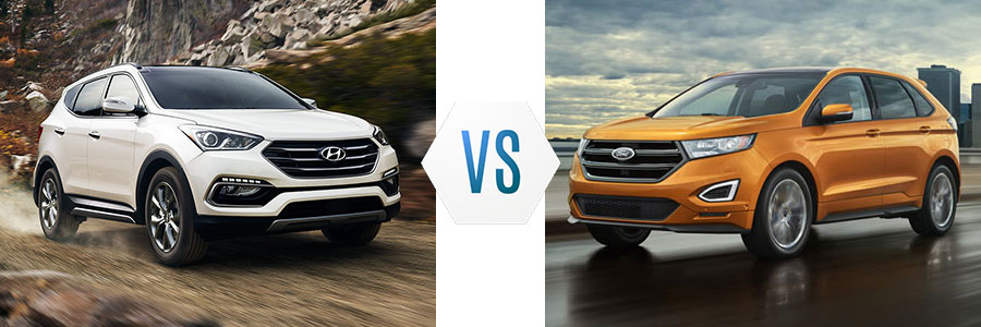 2017 Hyundai Santa Fe Sport vs Ford Edge
