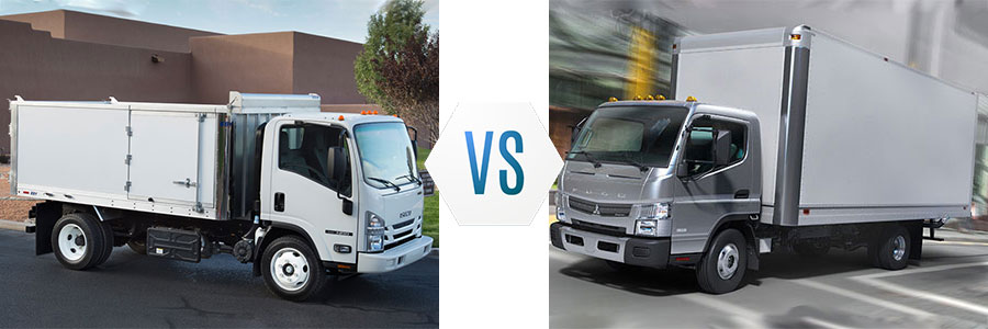 2020 Isuzu  NPR vs  Mitsubishi  Fuso FE160