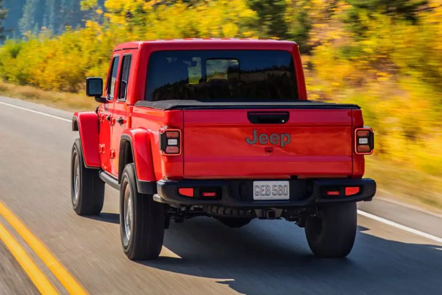 2022 Jeep Gladiator on the road