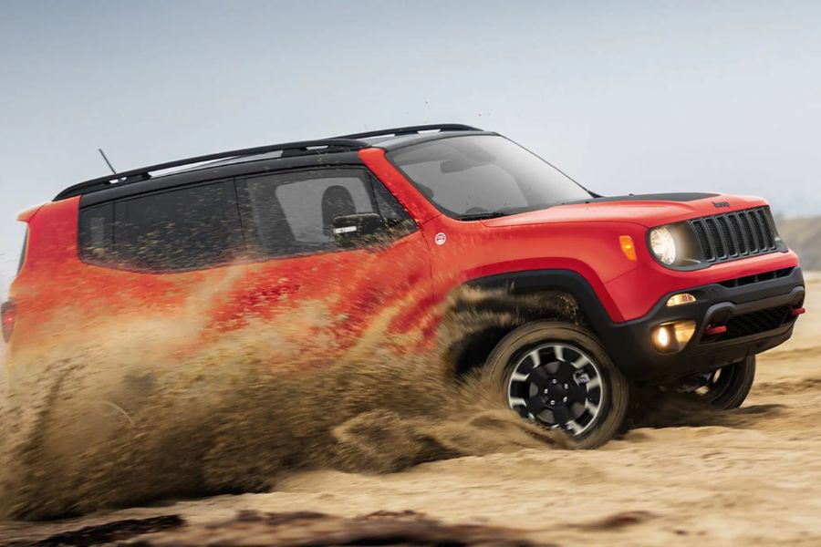 2023 jeep renegade in the sand