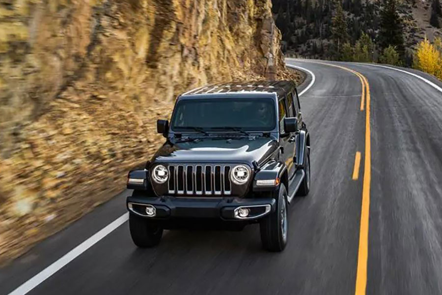 2018 Jeep Wrangler Unlimited on the Road