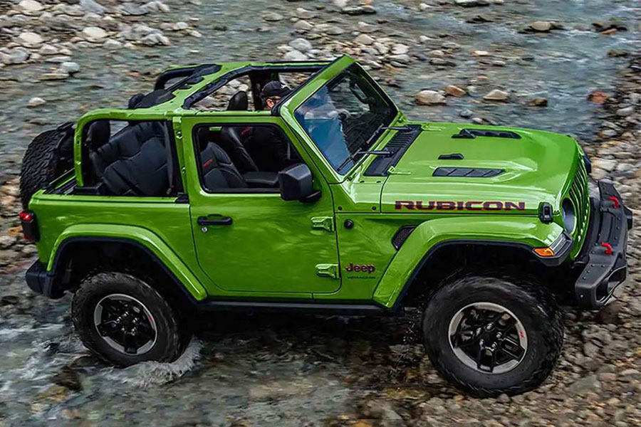 Two Door Jeep Wrangler White Hardtop