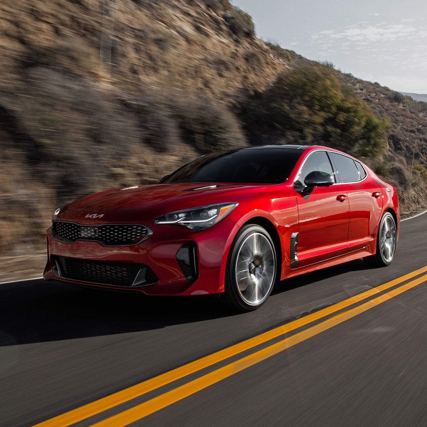 Used Kia Stinger On The Road