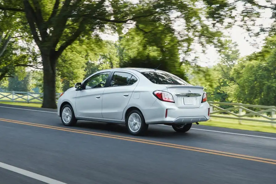 2021 Mitsubishi Mirage G4 on the Road