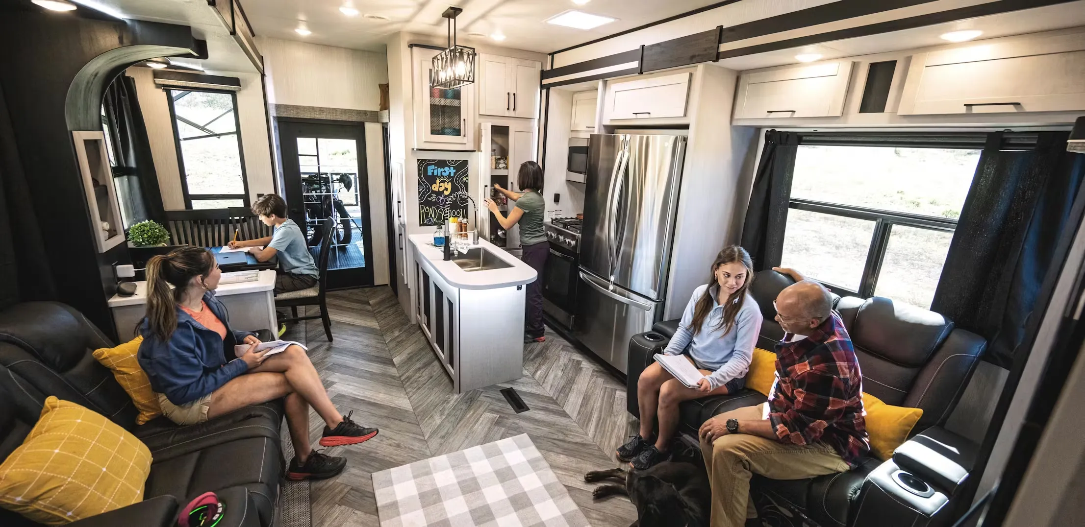 Toy Hauler Travel Trailer RV Interior Toy Hauler Travel Trailer RV Interior