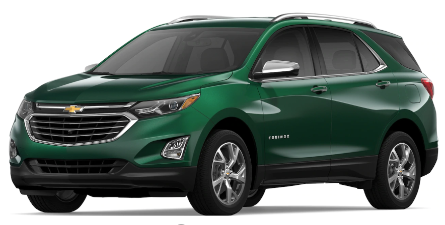 2019 Equinox Color Chart