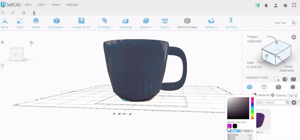 Simple Coffee Mug 3D model 3D printable