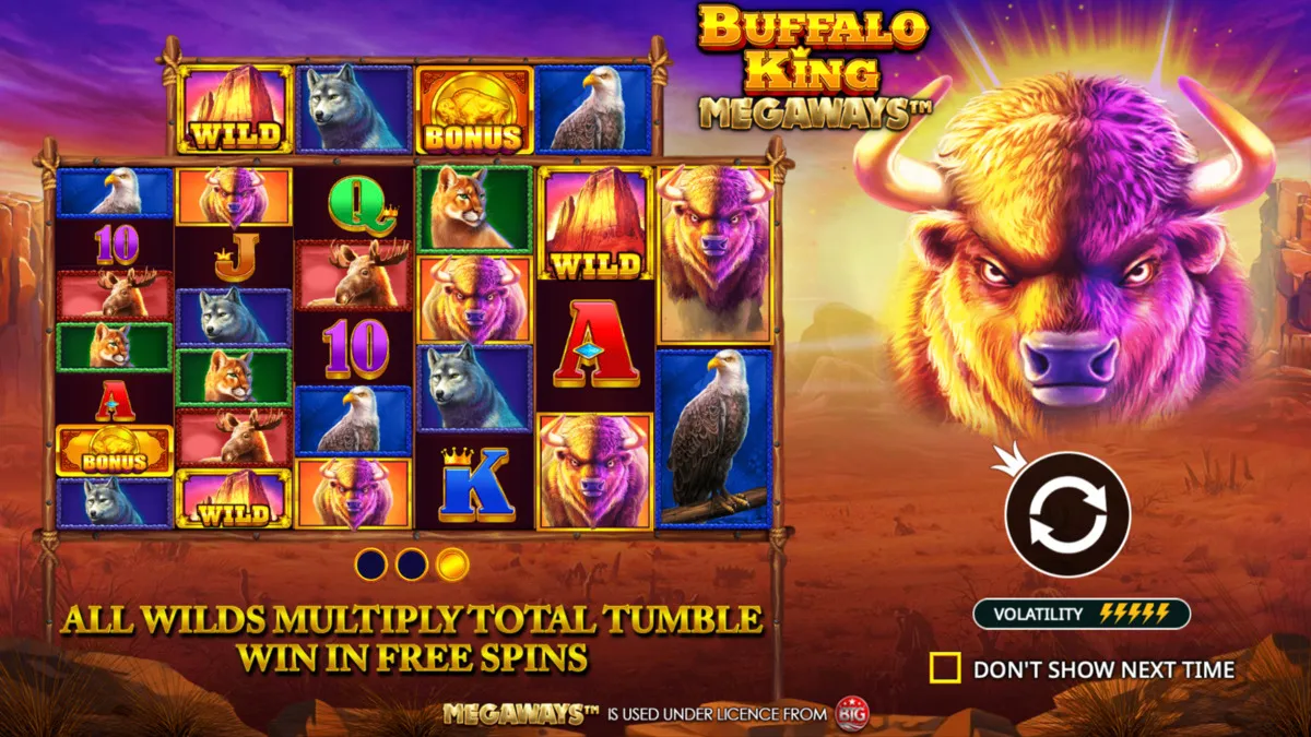 Bonus features of Buffalo King Megaways slot game