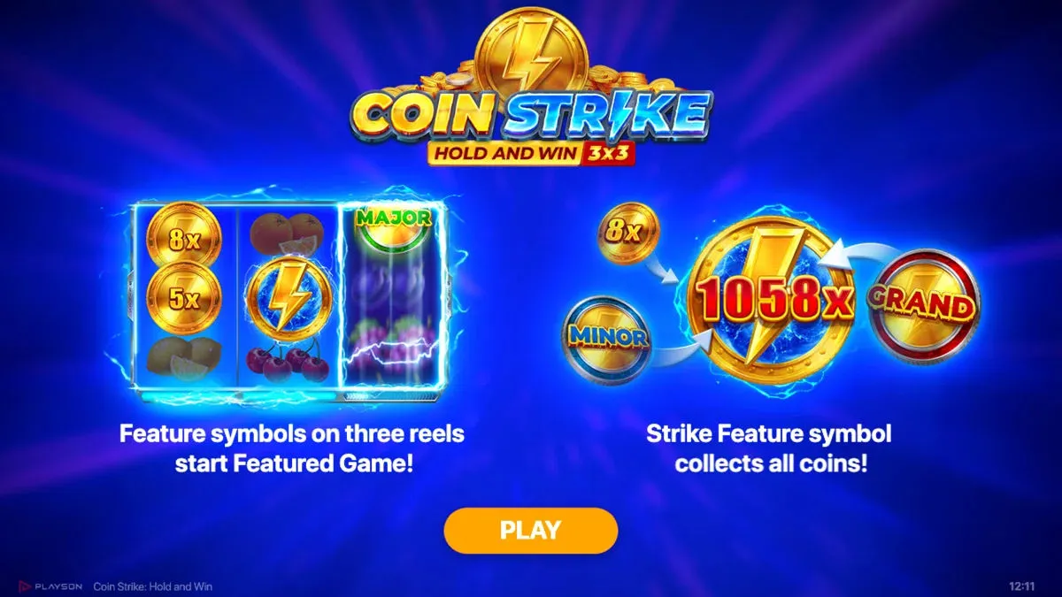 Bonus features on Coin Strike: Hold and Win slot at SpinBlitz free spins casino
