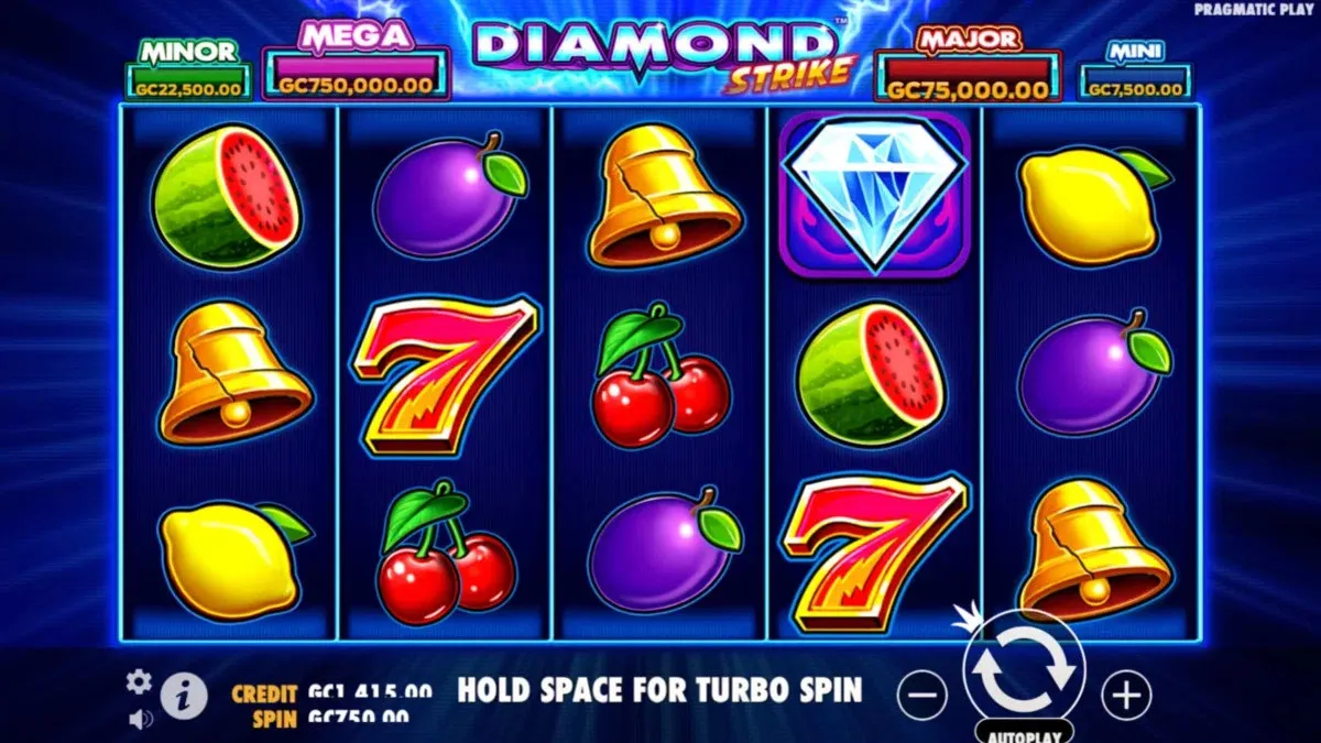 Slot Grid on Diamond Strike Online Social Game at SpinBlitz
