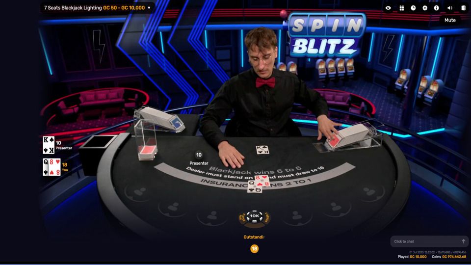 7 Seats Blackjack Strike