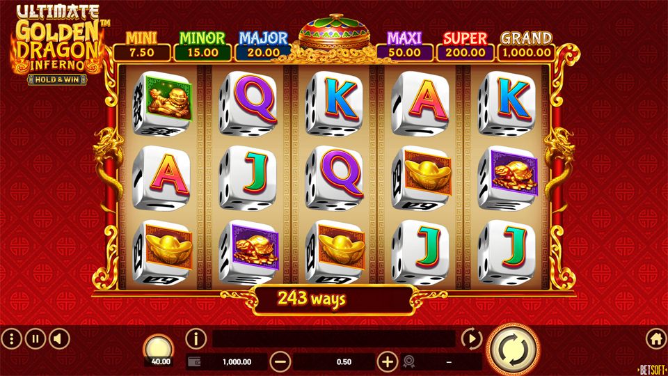 Ultimate Golden Dragon Inferno - Hold & Win
