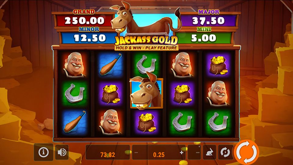 Jackass Gold Hold & Win Play Feature