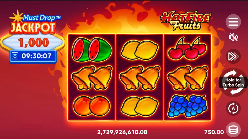 Must Drop Jackpot Hot Fire Fruits