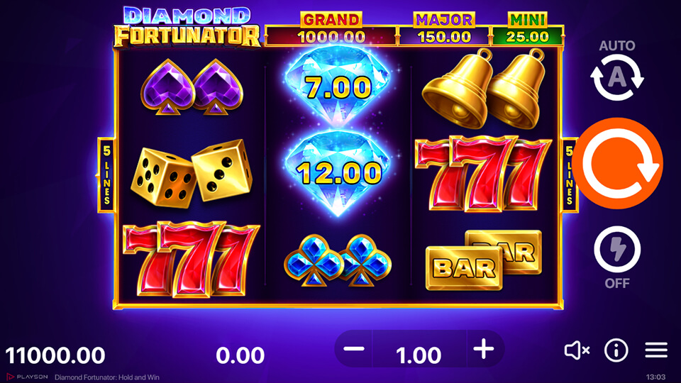 Diamond Fortunator: Hold and Win