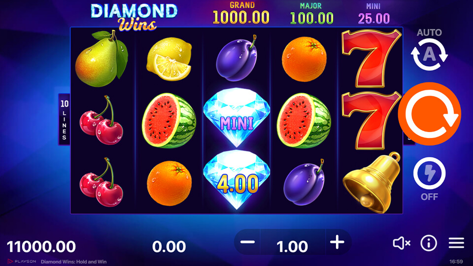 Diamond Wins: Hold and Win