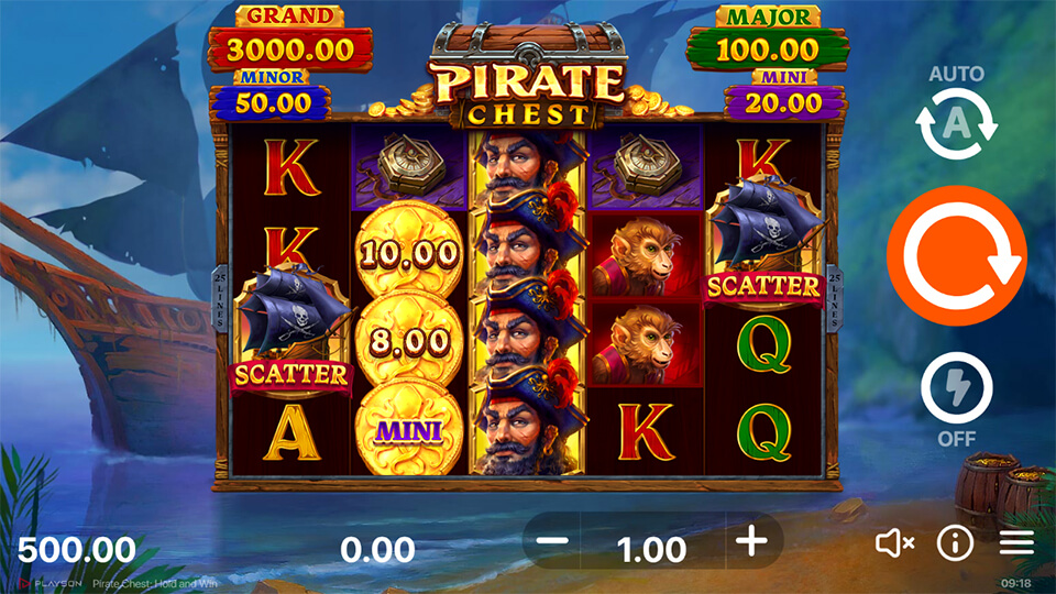 Pirate Chest: Hold & Win