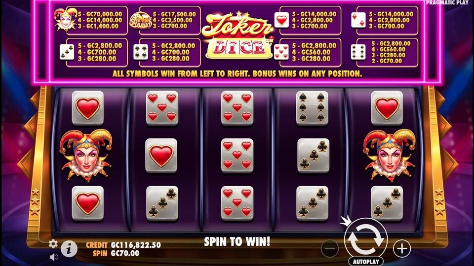 Joker's Jewel Dice