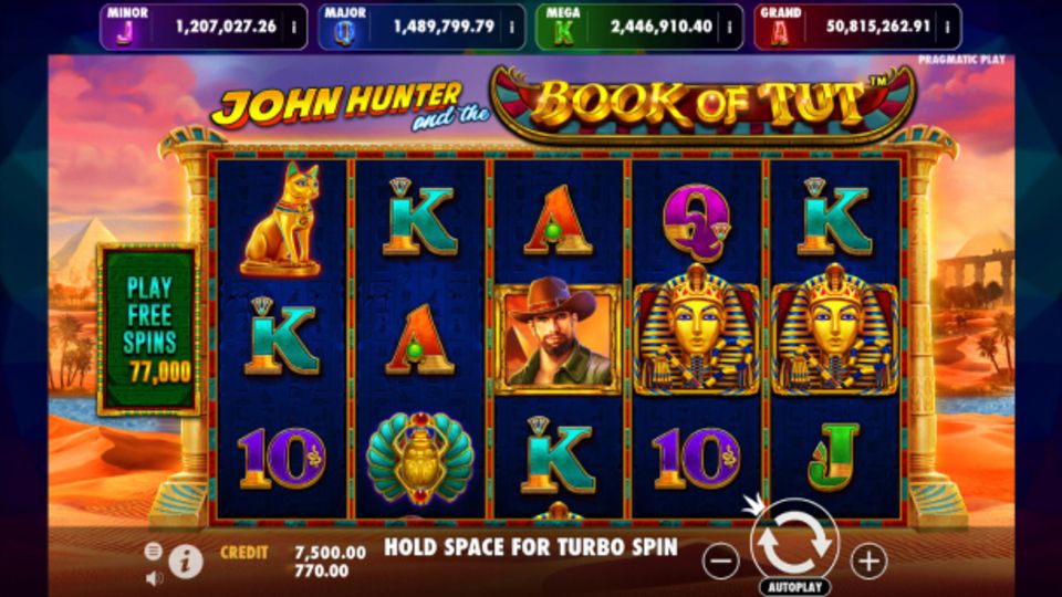 John Hunter and the Book of Tut Jackpot Play