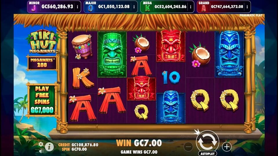 Tiki Hut Megaways Jackpot Play