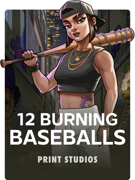 12 Burning Baseballs