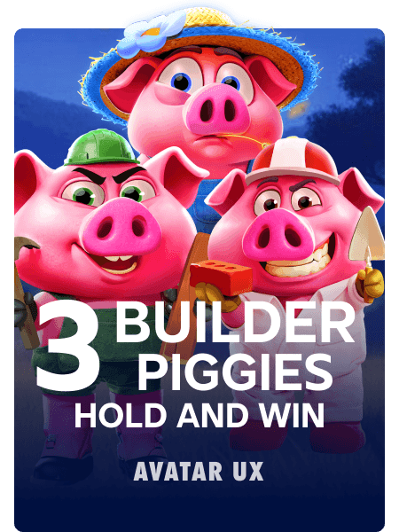 3 Builder Piggies:Hold and Win