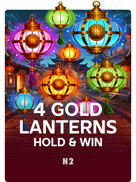 4 Gold Lanterns Hold & Win