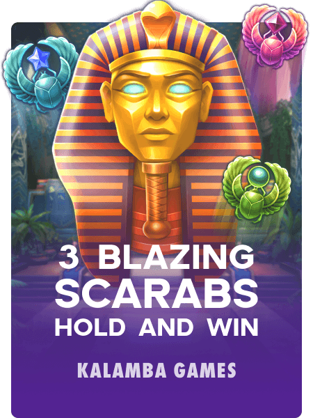 3 Blazing Scarabs Hold and Win