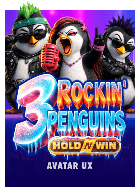 3 Rockin' Penguins Hold 'n' Win