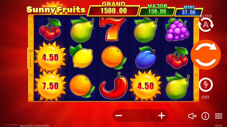 Sunny Fruits 2: Hold and Win