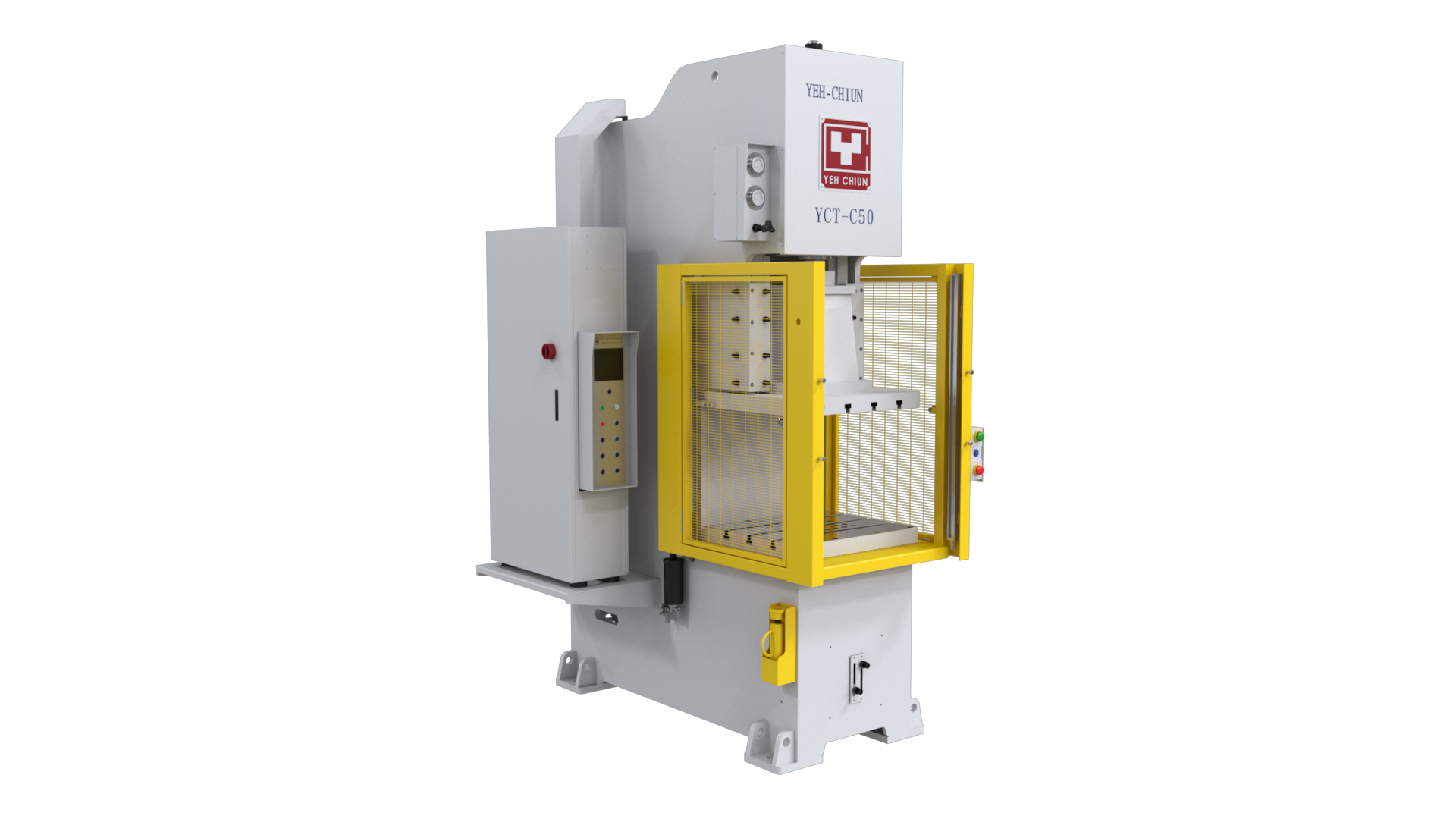 TIMTOS-Product Info.-C-FRAME HYDRAULIC PRESS YCT-C SERIES-YEH