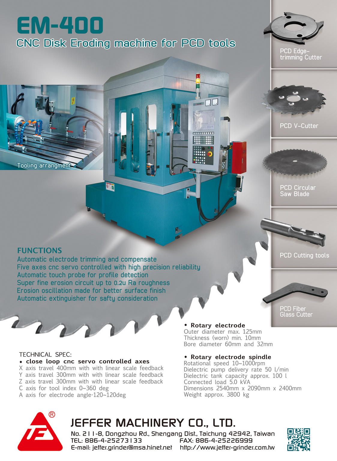 Jeffer JF-330A Profile Knife Grinder – Global Tooling & Supply