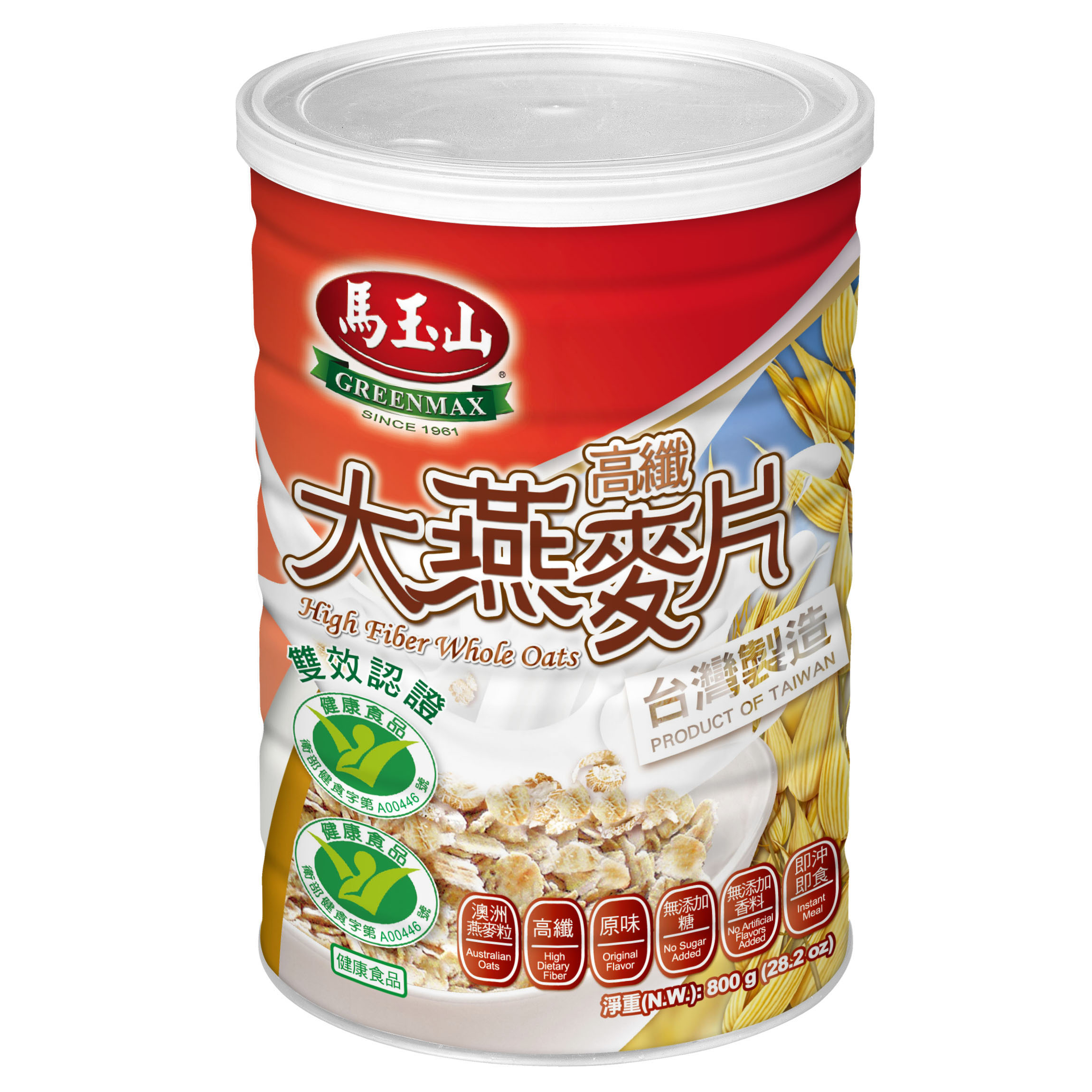 Taipei International Food Show-Product Info.-GREENMAX High Fiber Whole  Oats-MAYUSHAN FOODS CO.