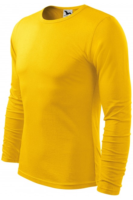 Férfi hosszú ujjú póló, sárga