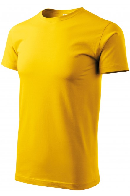 Unisex nagyobb súlyú póló, sárga