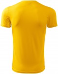 Aszimmetrikus nyakkivágású póló, sárga