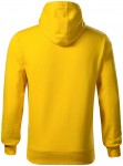 Férfi pulóver kapucnival cipzár nélkül, sárga