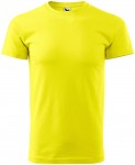 Unisex nagyobb súlyú póló, citromsárga