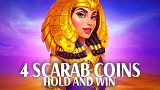 4 Scarab Coins: Hold and Win