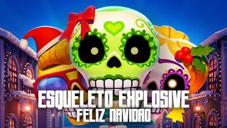 Esqueleto Explosivo Feliz Navidead