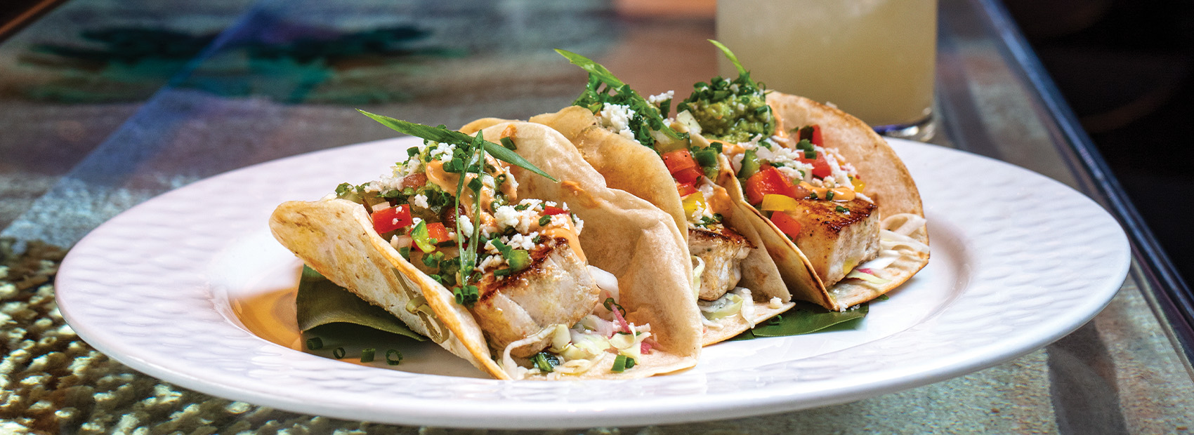 Fish Tacos at Seafood Bar at The Breakers