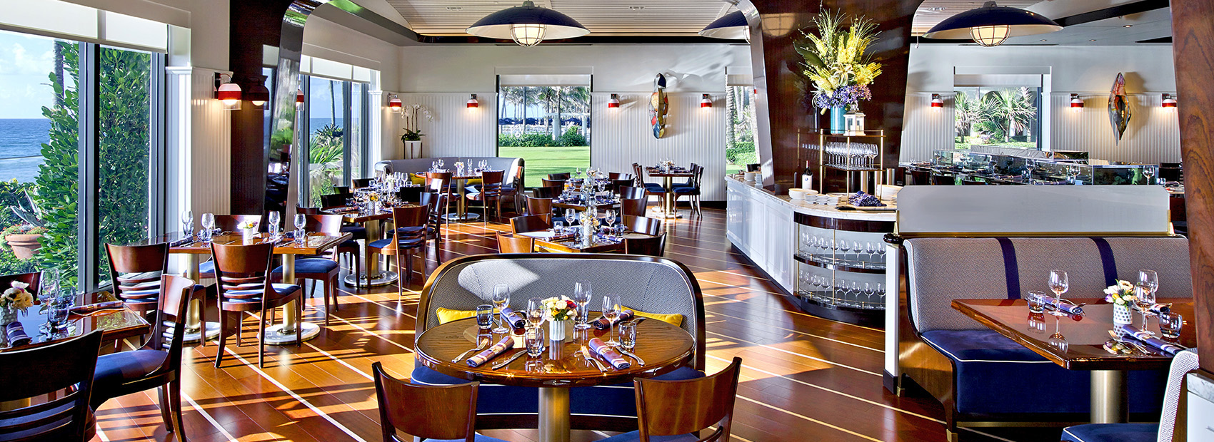 Seafood Bar main dining room at The Breakers