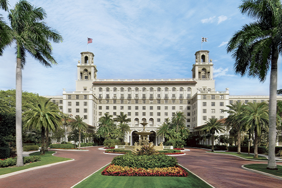 Facade of The Breakers Palm Beach